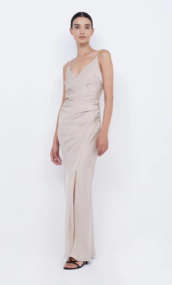 Bec Bridge ETERNITY V MAXI DRESS 8211 SAND Women Maxi Dresses