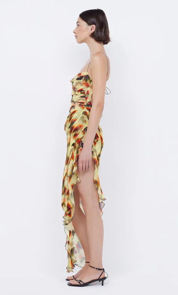 Bec Bridge FIORE ASYM MAXI DRESS 8211 CITRUS ROSE Women Prom Dresses