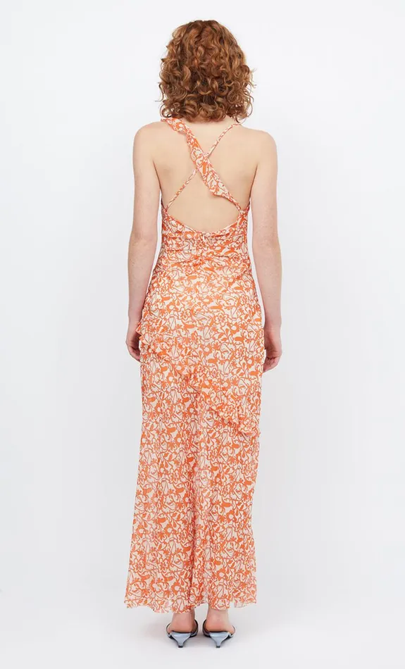 Bec Bridge FIREFLY FRILL MAXI DRESS 8211 FIESTA FLORAL Women Wedding Guest