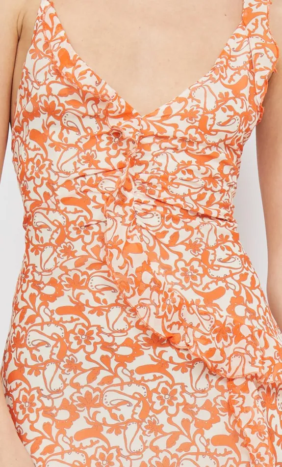 Bec Bridge FIREFLY FRILL MAXI DRESS 8211 FIESTA FLORAL Women Wedding Guest