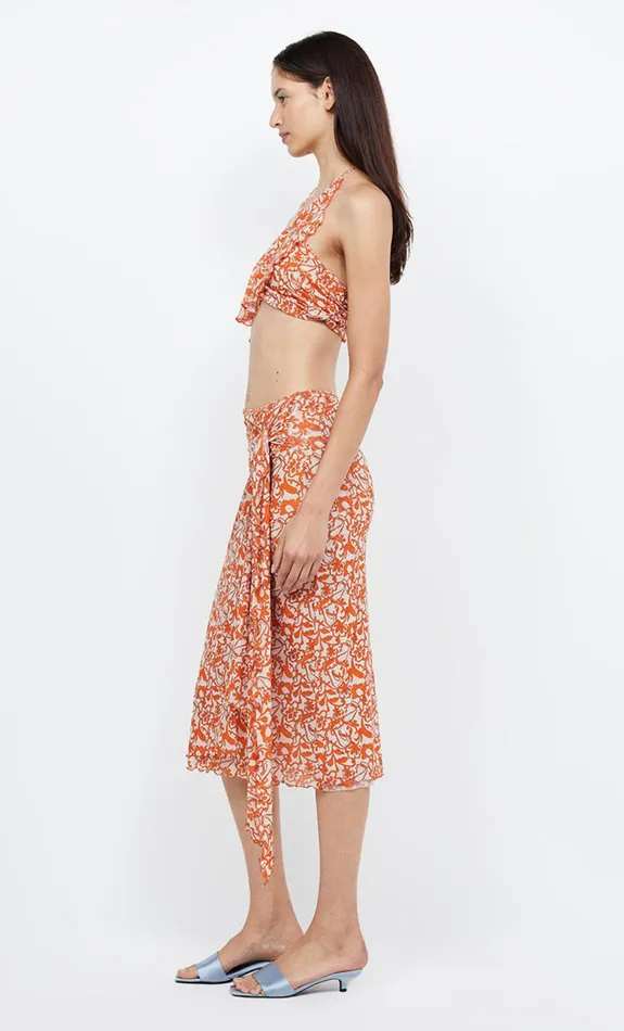 Bec Bridge FIREFLY HALTER CROP TOP 8211 FIESTA FLORAL Women Sleeveless