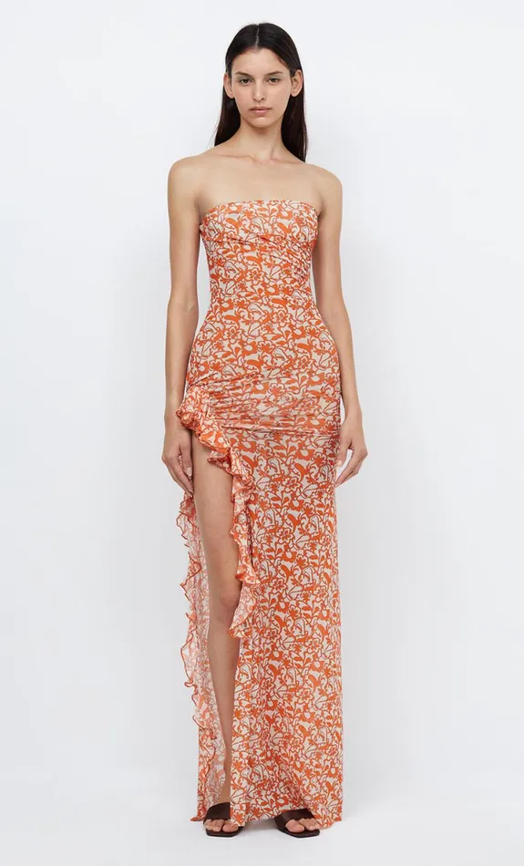Bec Bridge FIREFLY STRAPLESS DRESS 8211 FIESTA FLORAL Women Maxi Dresses