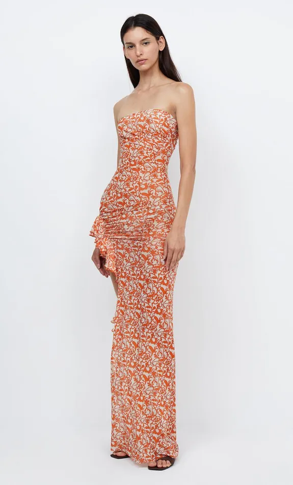 Bec Bridge FIREFLY STRAPLESS DRESS 8211 FIESTA FLORAL Women Maxi Dresses