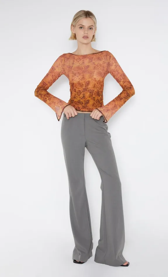 Bec Bridge FLEUR DE LIS LONG SLEEVE TOP 8211 FLEUR Women Cropped