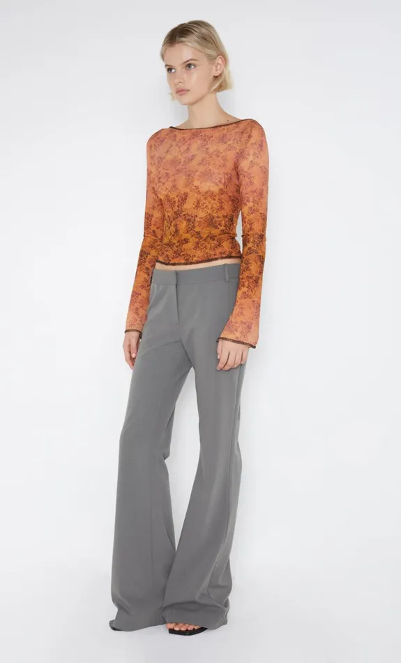 Bec Bridge FLEUR DE LIS LONG SLEEVE TOP 8211 FLEUR Women Cropped