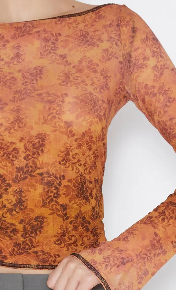 Bec Bridge FLEUR DE LIS LONG SLEEVE TOP 8211 FLEUR Women Cropped