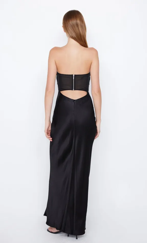 Bec Bridge HALLE STRAPLESS DRESS 8211 BLACK Women Prom Dresses