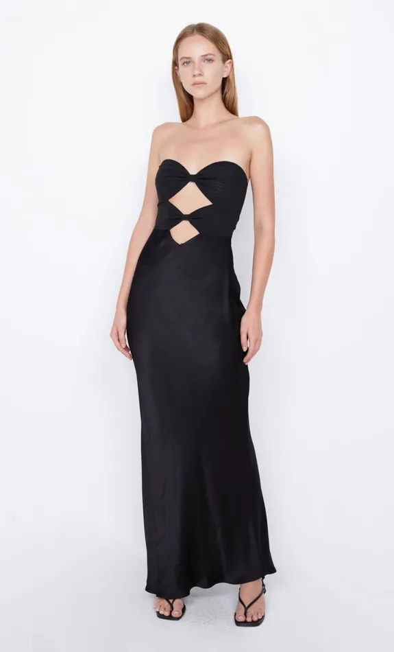Bec Bridge HALLE STRAPLESS DRESS 8211 BLACK Women Prom Dresses