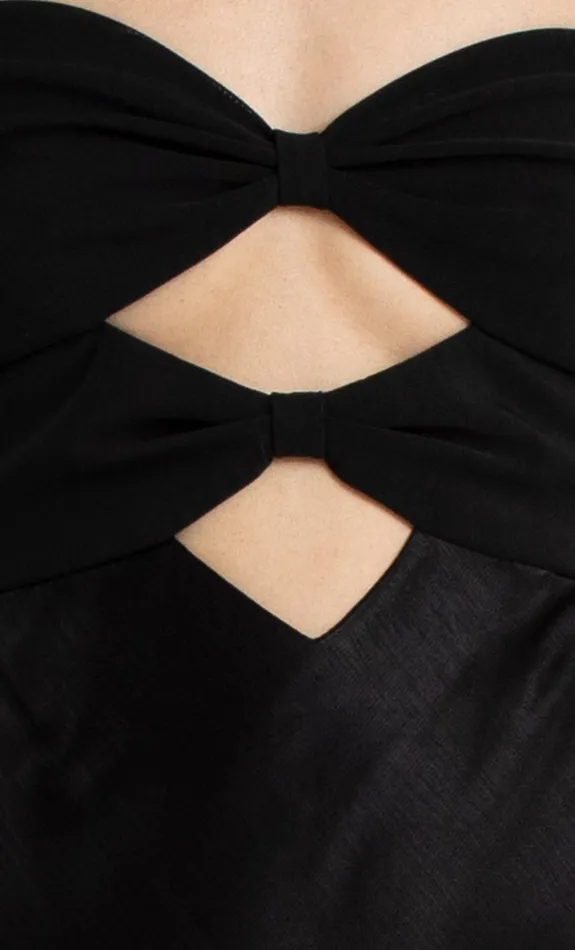 Bec Bridge HALLE STRAPLESS DRESS 8211 BLACK Women Prom Dresses