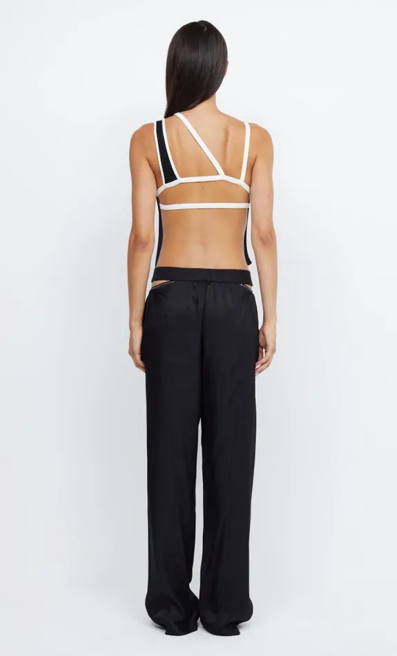 Bec Bridge HARI BACKLESS TOP 8211 BLACKIVORY Women Sleeveless