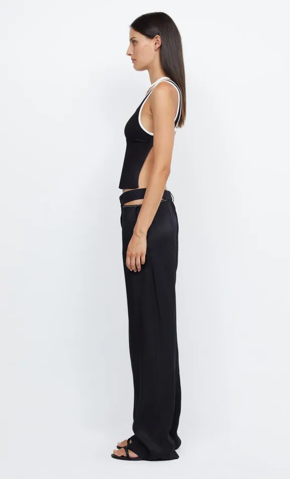 Bec Bridge HARI BACKLESS TOP 8211 BLACKIVORY Women Sleeveless