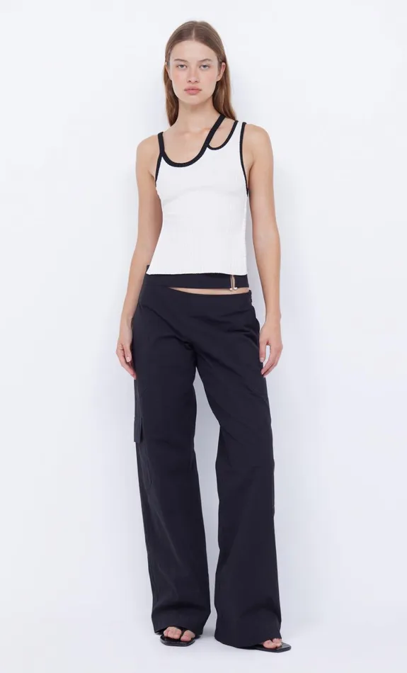Bec Bridge HARI BACKLESS TOP 8211 IVORYBLACK Women Sleeveless