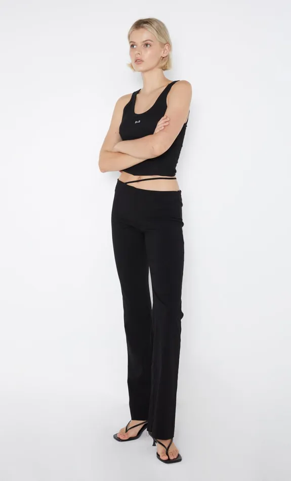 Bec Bridge HARMONY ASYM PANT 8211 BLACK Women Shorts Pants
