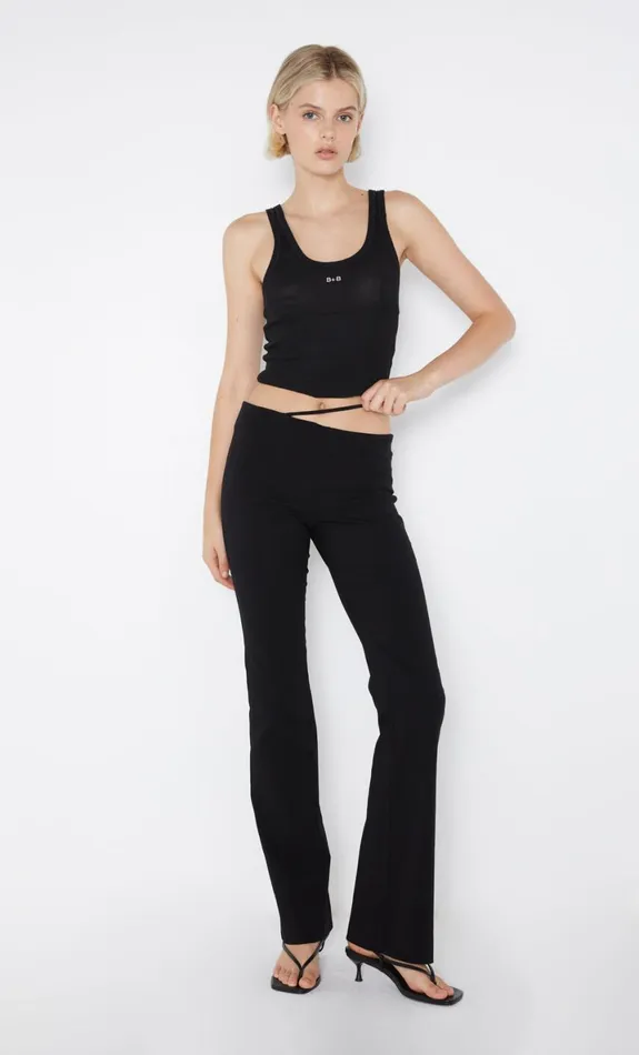 Bec Bridge HARMONY ASYM PANT 8211 BLACK Women Shorts Pants