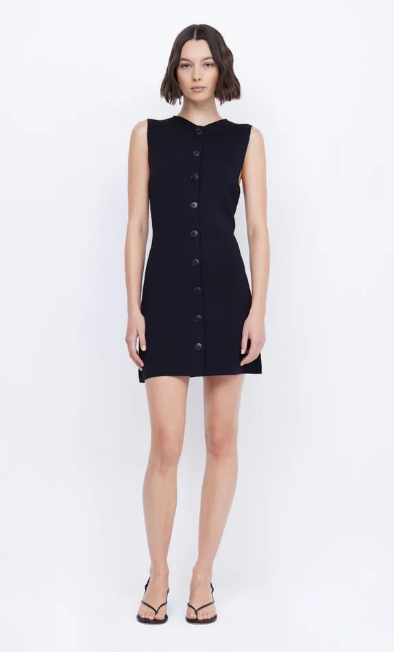Bec Bridge ILORA KNIT MINI DRESS 8211 BLACK Women Mini Dresses