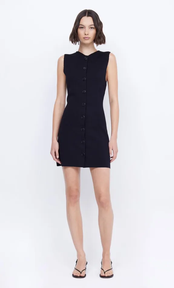 Bec Bridge ILORA KNIT MINI DRESS 8211 BLACK Women Mini Dresses