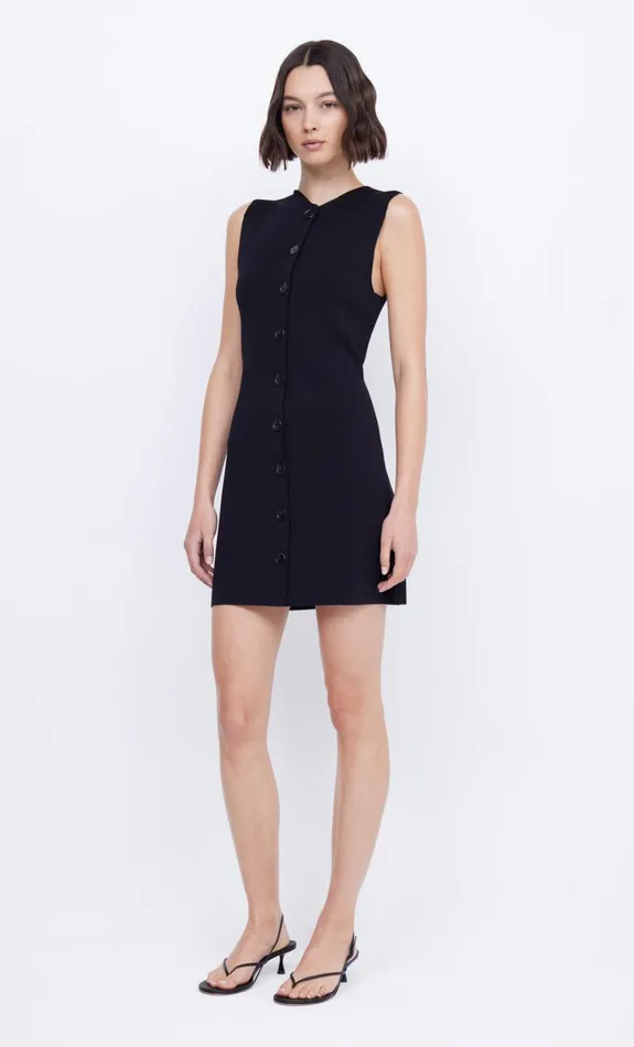 Bec Bridge ILORA KNIT MINI DRESS 8211 BLACK Women Mini Dresses