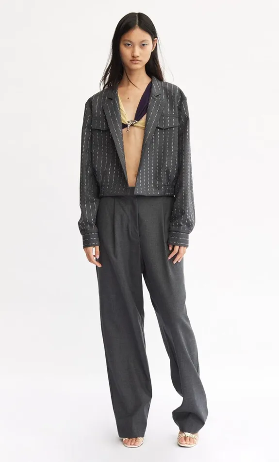 Bec Bridge INTERSTELLAR BOMBER 8211 CHARCOALSILVER Women Long Sleeve