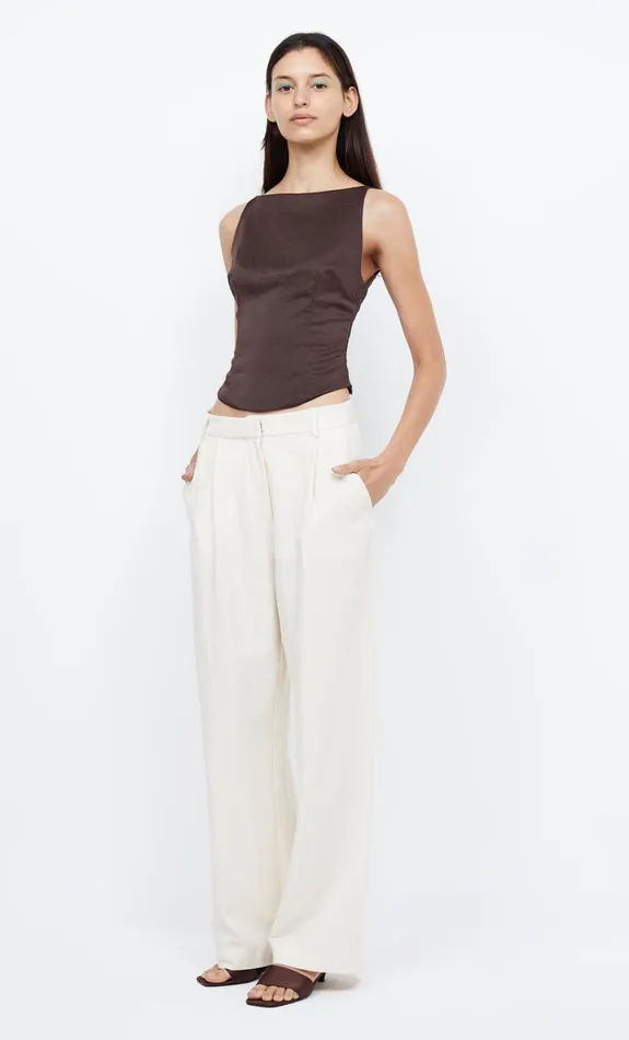Bec Bridge JONES BOATNECK TOP 8211 COCOA Women Cropped
