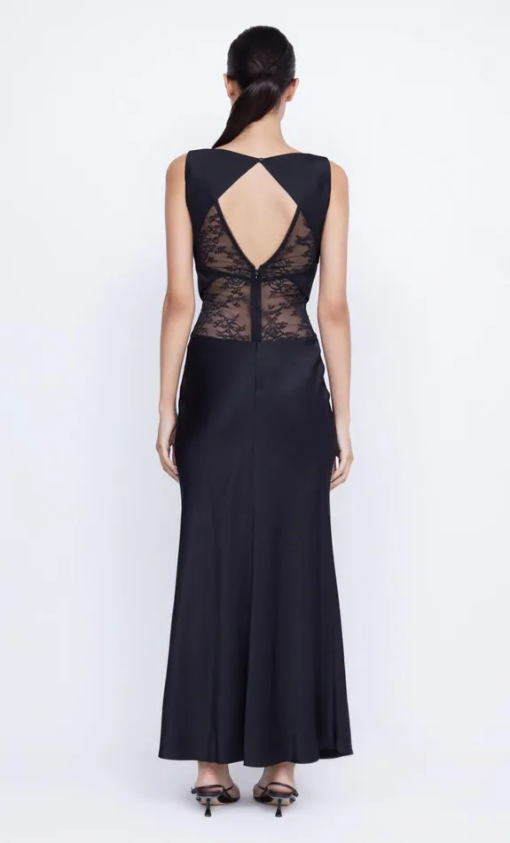 Bec Bridge JULIETTE V NECK MAXI DRESS 8211 BLACK Women Prom Dresses