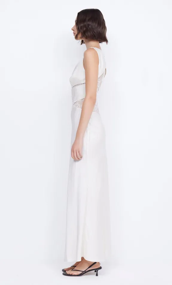 Bec Bridge JULIETTE V NECK MAXI DRESS 8211 IVORY Women Prom Dresses