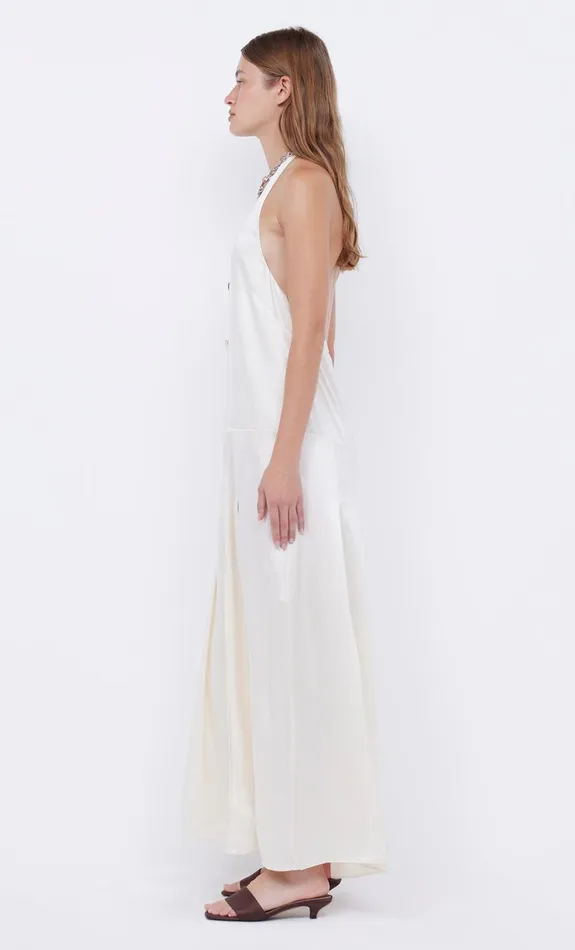 Bec Bridge KAIA HALTER MAXI DRESS 8211 IVORY Women Maxi Dresses