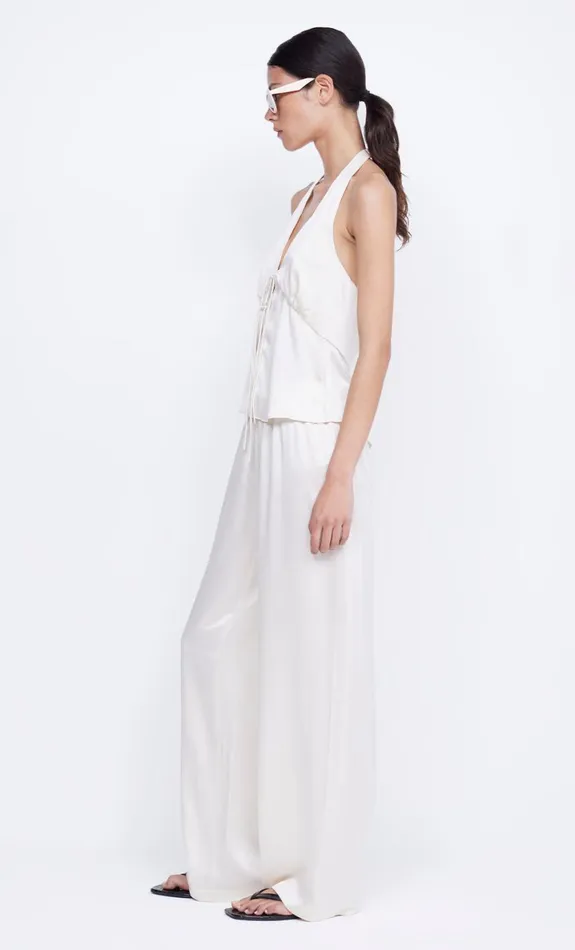Bec Bridge KAIA SILK HALTER TOP 8211 IVORY Women Sleeveless