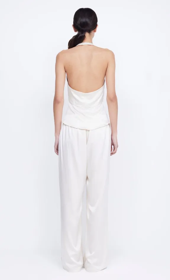 Bec Bridge KAIA SILK HALTER TOP 8211 IVORY Women Sleeveless