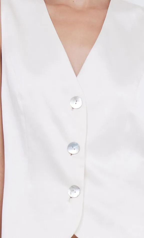 Bec Bridge KAIA VEST 8211 IVORY Women Sleeveless