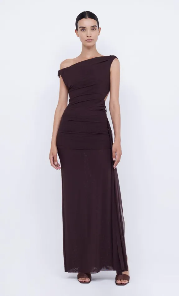 Bec Bridge KAILANI ASYM DRESS 8211 CHOCOLATE Women Prom Dresses