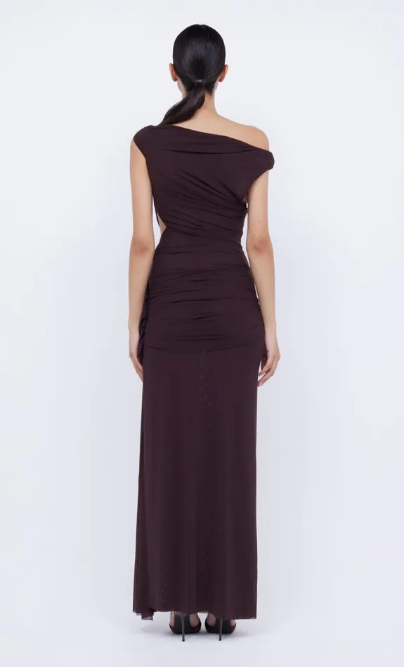 Bec Bridge KAILANI ASYM DRESS 8211 CHOCOLATE Women Prom Dresses