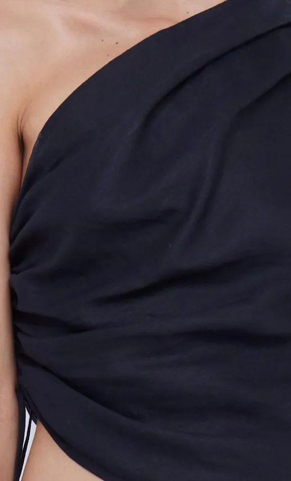 Bec Bridge LARA ASYM TOP 8211 BLACK Women Sleeveless