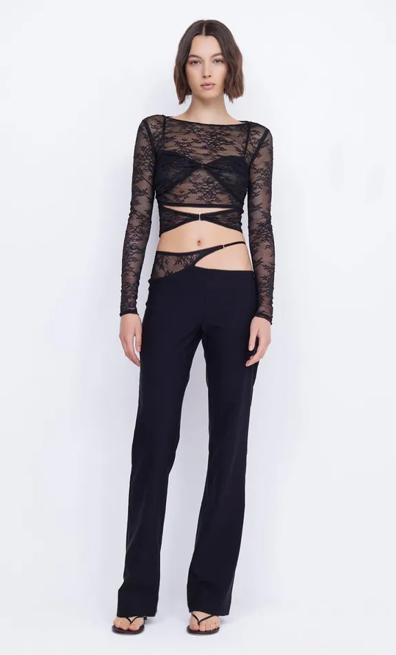 Bec Bridge LAURE ASYM PANT 8211 BLACK Women Shorts Pants