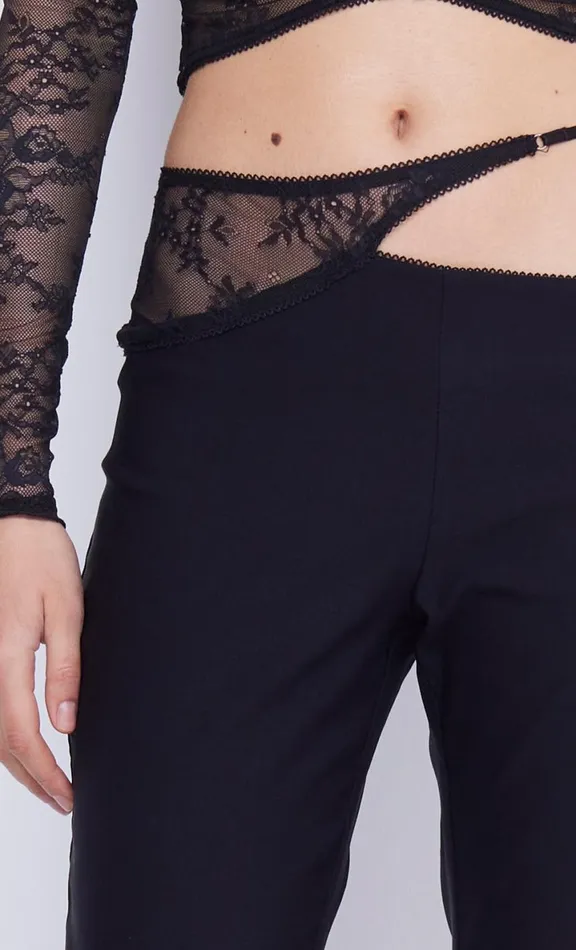 Bec Bridge LAURE ASYM PANT 8211 BLACK Women Shorts Pants