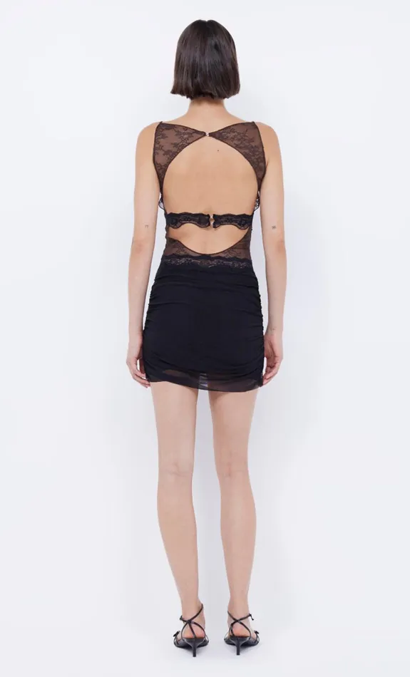 Bec Bridge LOANI MINI DRESS 8211 CHOCBLACK Women Mini Dresses