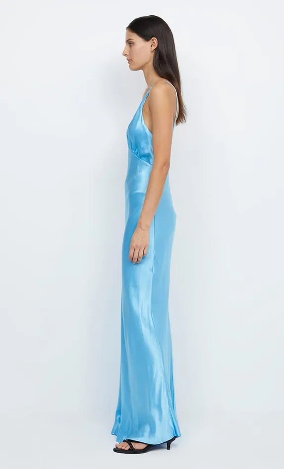 Bec Bridge LORELAI V MAXI DRESS 8211 TOPAZ BLUE Women Prom Dresses
