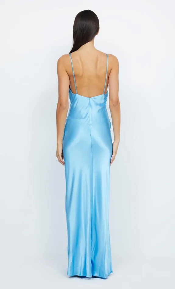 Bec Bridge LORELAI V MAXI DRESS 8211 TOPAZ BLUE Women Prom Dresses
