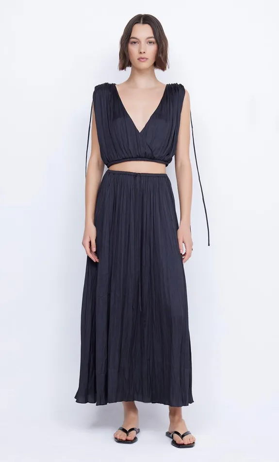 Bec Bridge LOUANN PLEATED SKIRT 8211 BLACK Women Skirts