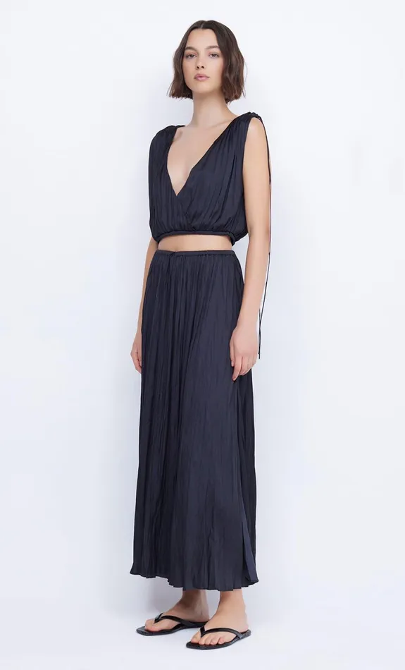 Bec Bridge LOUANN PLEATED SKIRT 8211 BLACK Women Skirts