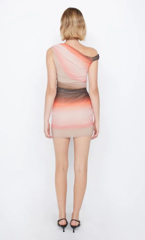 Bec Bridge LOUNA MINI DRESS 8211 CHOCPINK OMBRE Women Mini Dresses