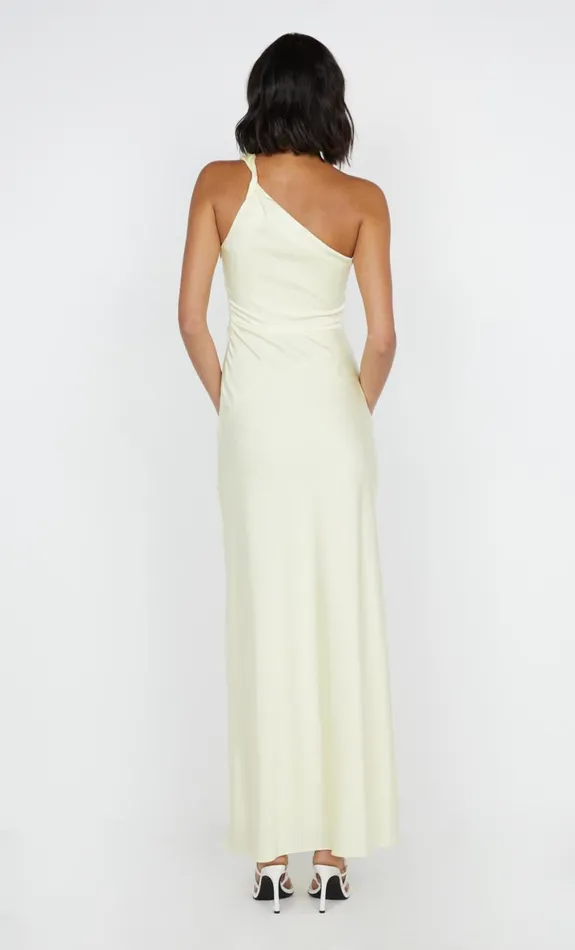 Bec Bridge LUNETTA ASYM DRESS 8211 ICE YELLOW Women Wedding Guest