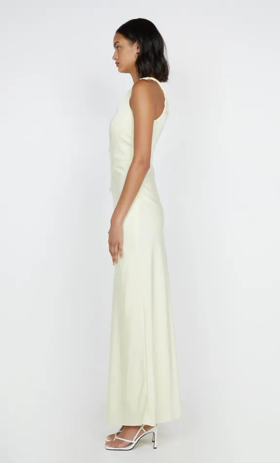 Bec Bridge LUNETTA ASYM DRESS 8211 ICE YELLOW Women Wedding Guest