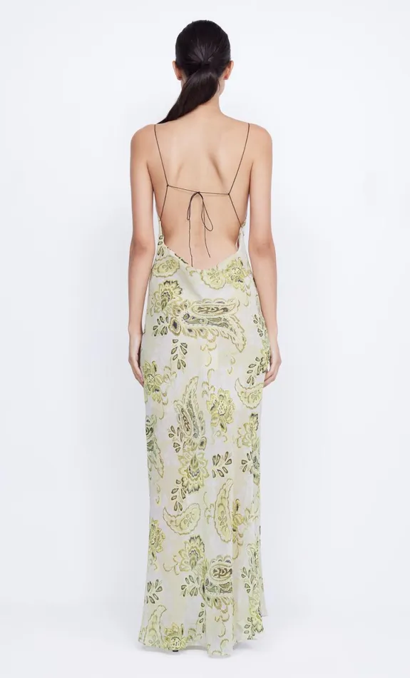 Bec Bridge LYLOU MAXI DRESS 8211 LEMON PAISLEY Women Prom Dresses