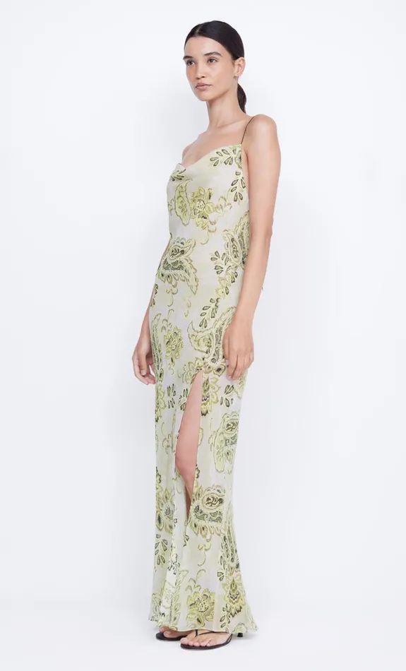 Bec Bridge LYLOU MAXI DRESS 8211 LEMON PAISLEY Women Prom Dresses