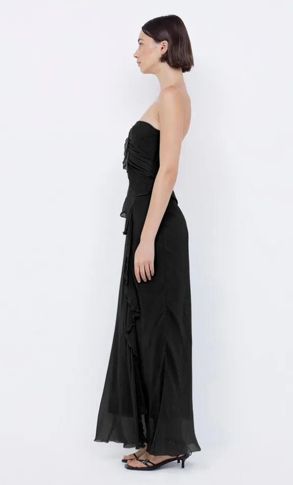 Bec Bridge MARESCA STRAPLESS DRESS 8211 BLACK Women Prom Dresses