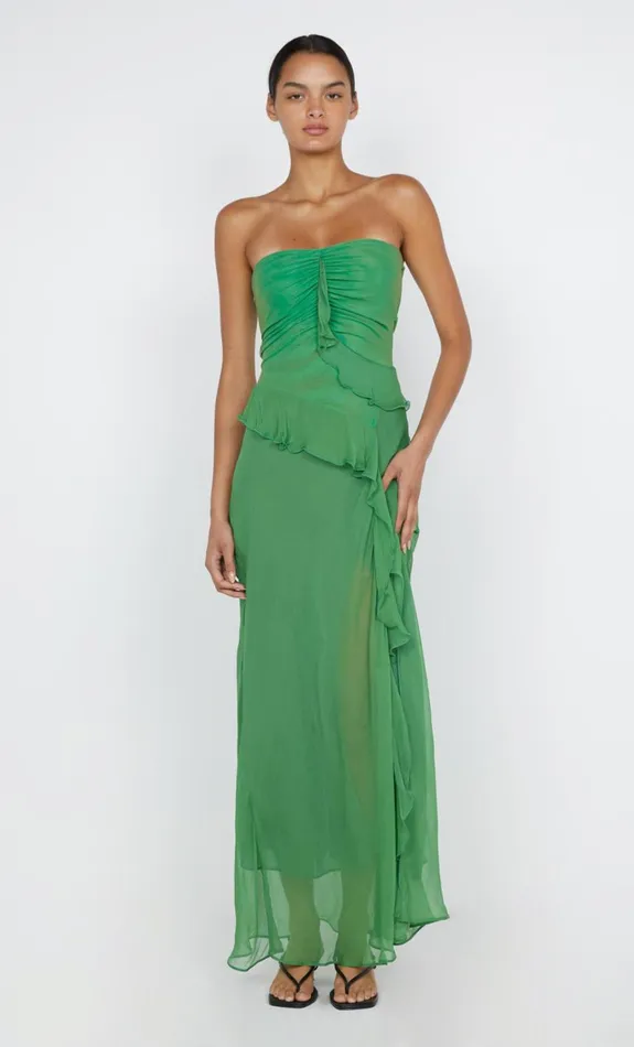 Bec Bridge MARESCA STRAPLESS DRESS 8211 GREEN APPLE Women Maxi Dresses