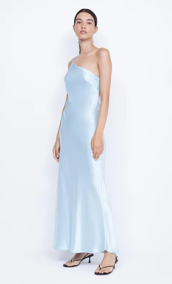 Bec Bridge MARGAUX ASYM DRESS 8211 DOLPHIN BLUE Women Maxi Dresses