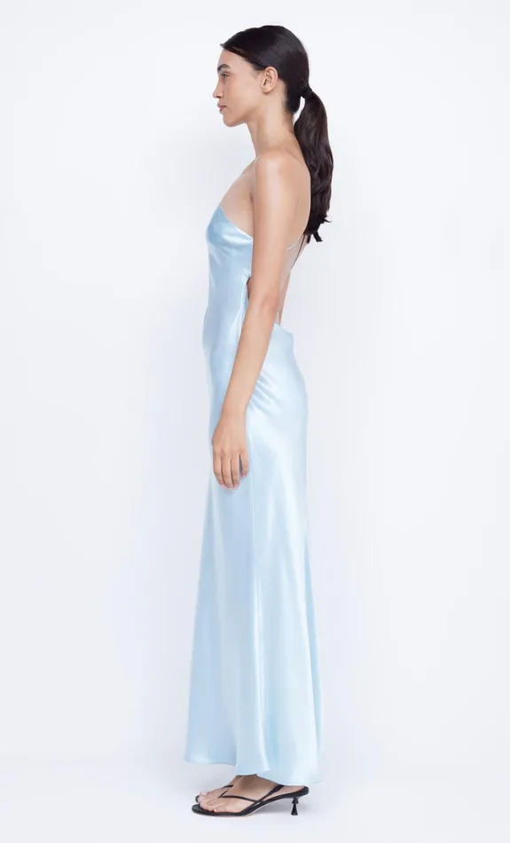 Bec Bridge MARGAUX ASYM DRESS 8211 DOLPHIN BLUE Women Maxi Dresses
