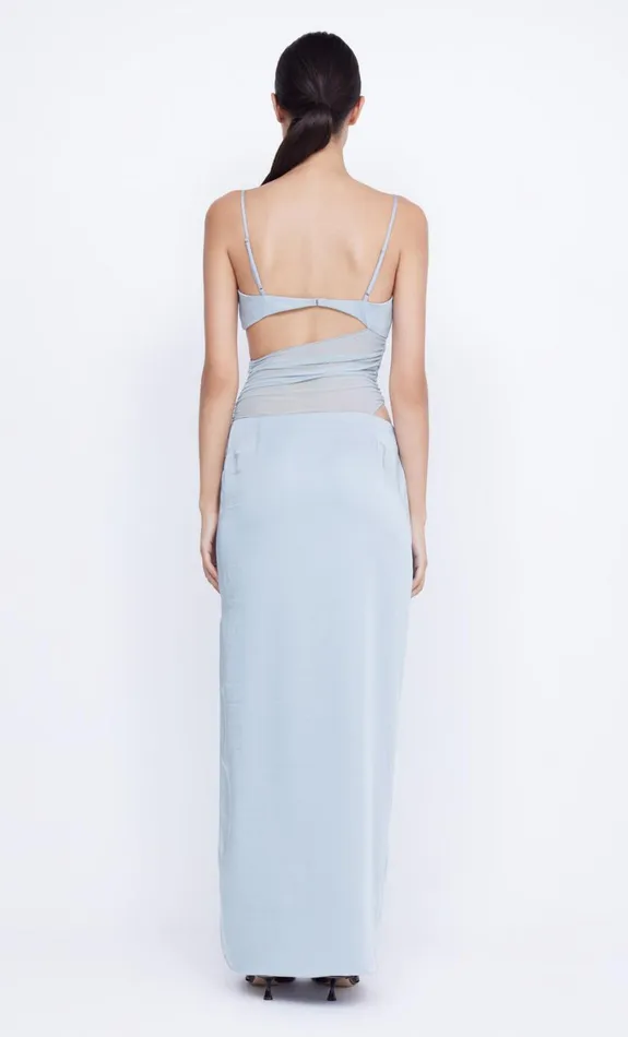 Bec Bridge MARI LOU ASYM MAXI DRESS 8211 DOVE BLUE Women Maxi Dresses