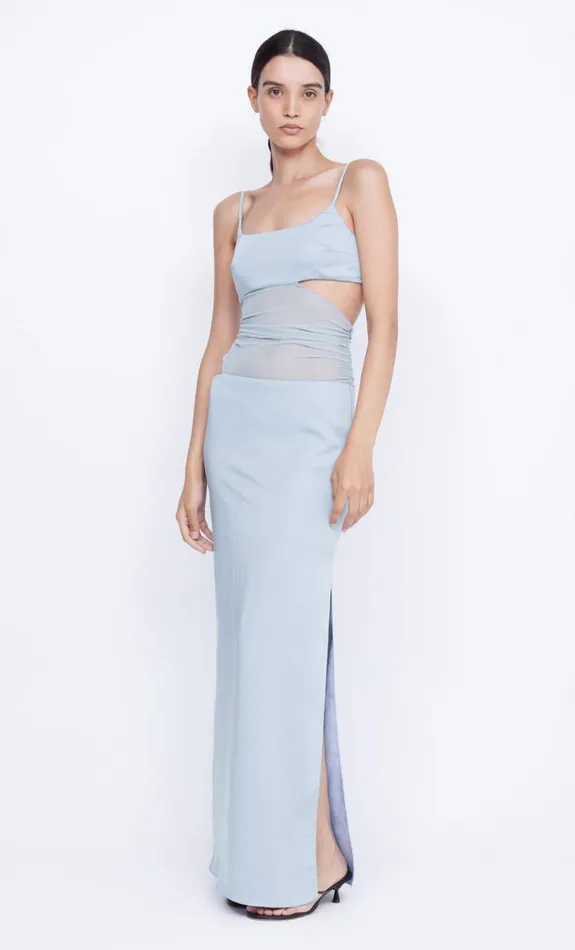 Bec Bridge MARI LOU ASYM MAXI DRESS 8211 DOVE BLUE Women Maxi Dresses